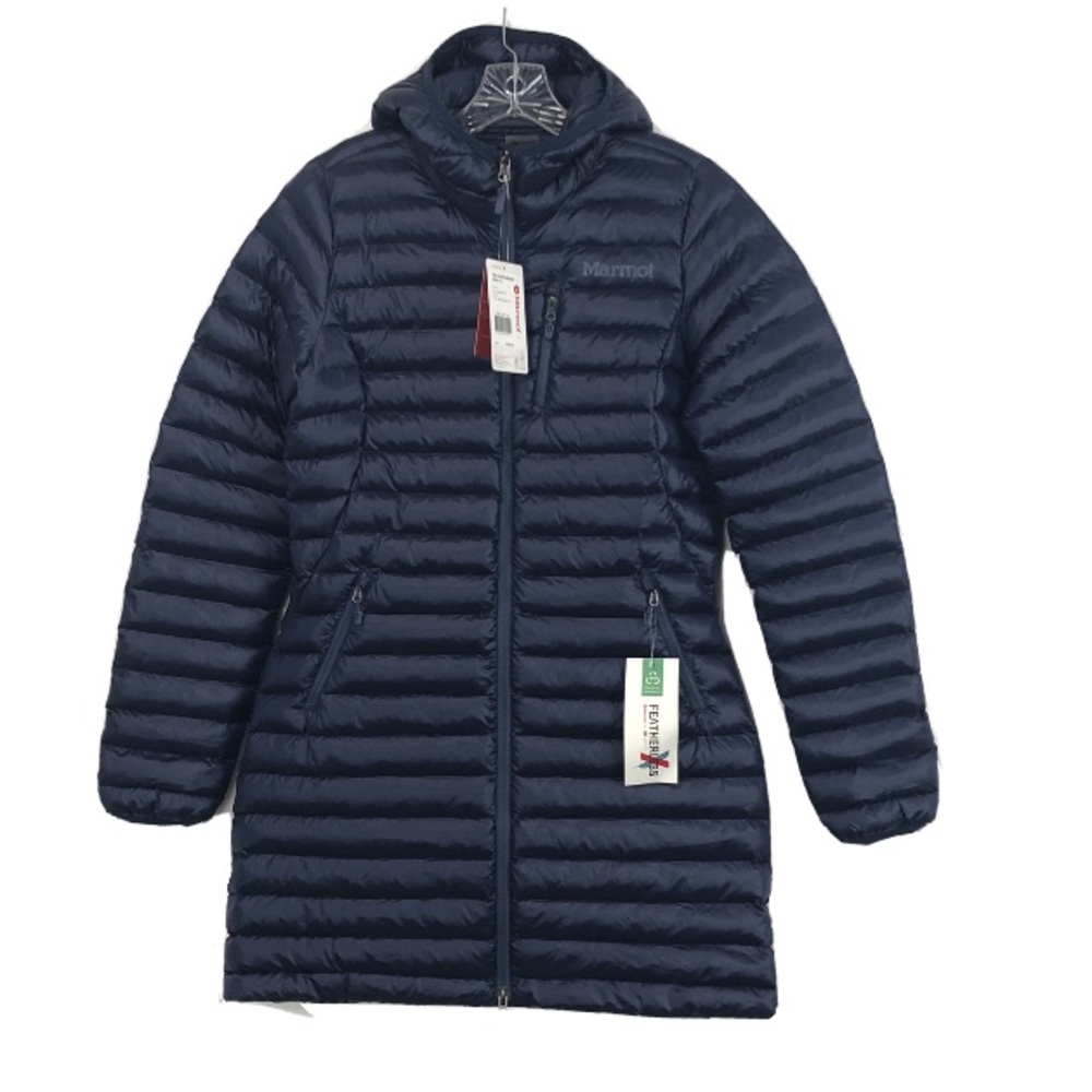 Marmot Mountain Women's Blue Long Avant Featherless Hood Jacket